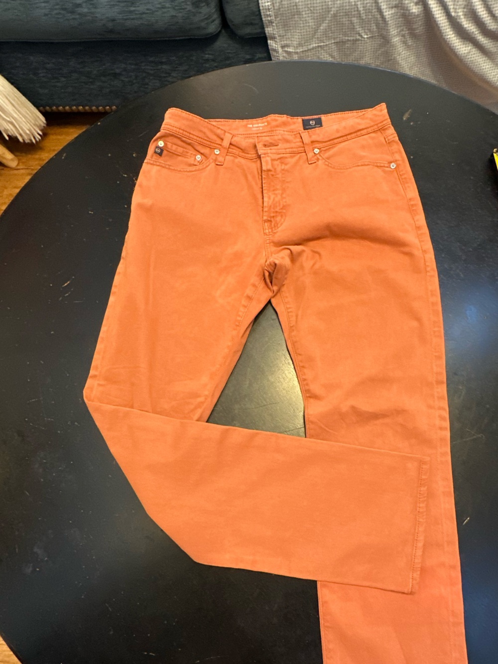 Ag Adriano Goldschmied Peach-Orange Denim Jeans 32x34